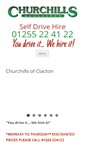 Mobile Screenshot of churchillsofclacton.com